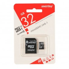 Карта micro SDHC UHS-1 Smart Buy 32Gb Class 10