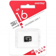 Карта micro SDHC UHS-1 Smart Buy 16Gb Class 10